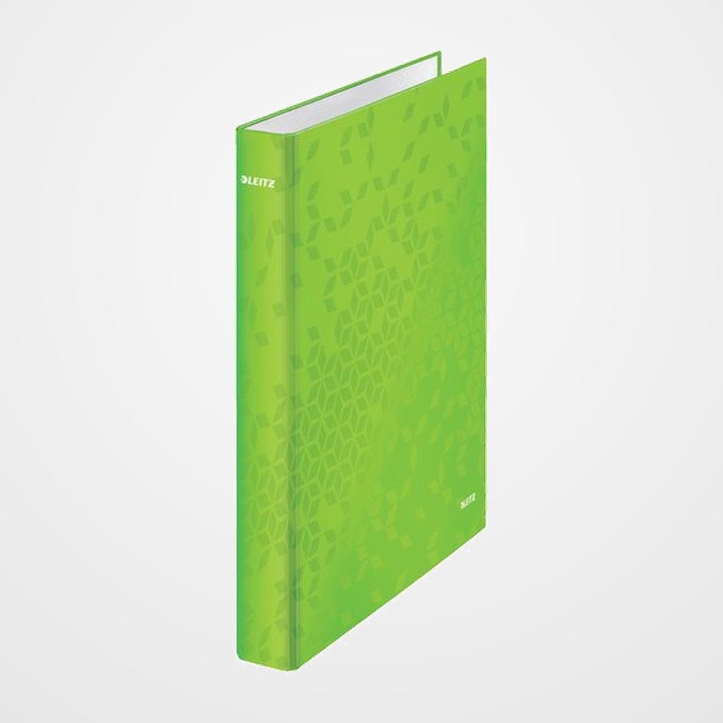 CARPETA de ANILLAS LEITZ WOW A4 180º 2 an.MIXTAS 25mm VERDE