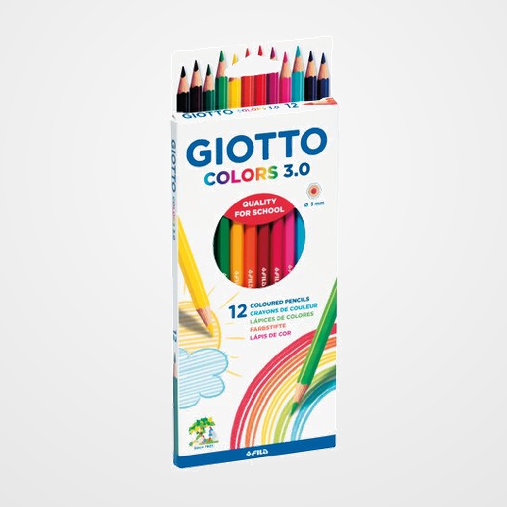 LAPICES de COLORES GIOTTO COLORS 3.0 ESTUCHE de 12