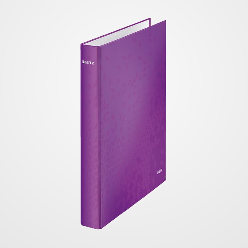 CARPETA de ANILLAS LEITZ WOW A4 180º 2 an.MIXTAS 25mm VIOLETA