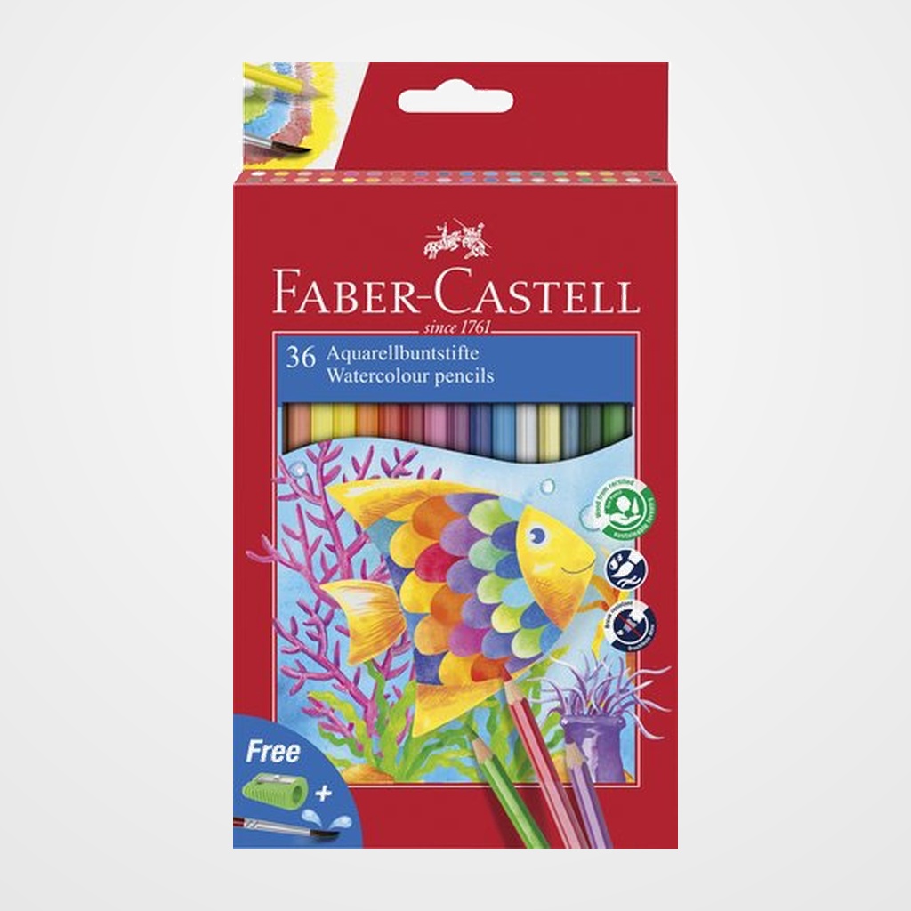 LAPICES ACUARELABLES FABER-CASTELL estuche de 36