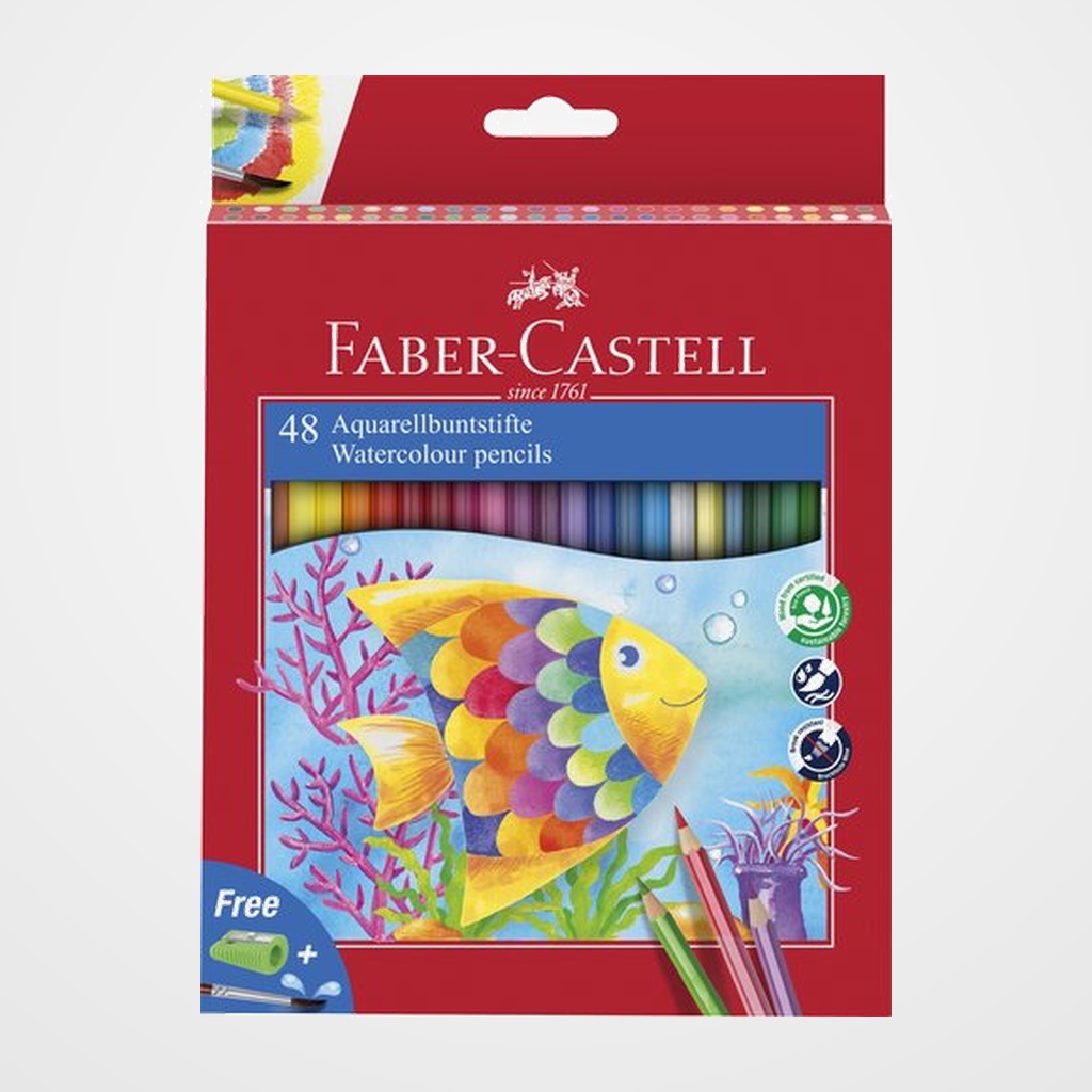 LAPICES ACUARELABLES FABER-CASTELL estuche de 48