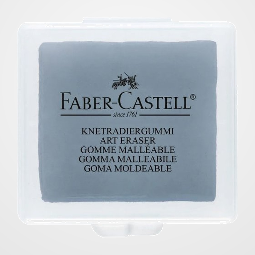 GOMA de BORRAR FABER-CASTELL 127220 MOLDEABLE GRIS (CARBONCILLO-PASTEL)  (ud.)