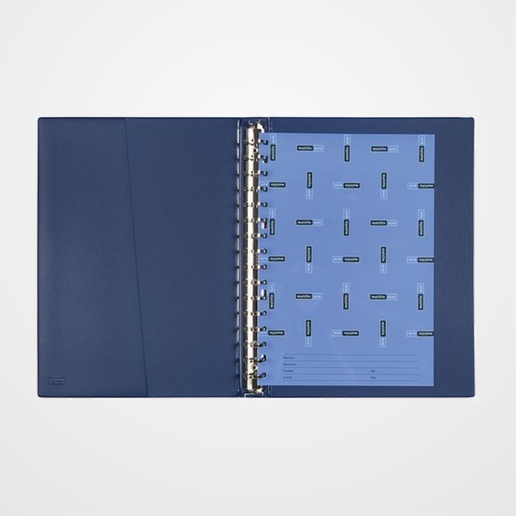 CARPETA de ANILLAS MULTIFIN ALFA PVC 3005 Fº 16 an.24mm AZUL