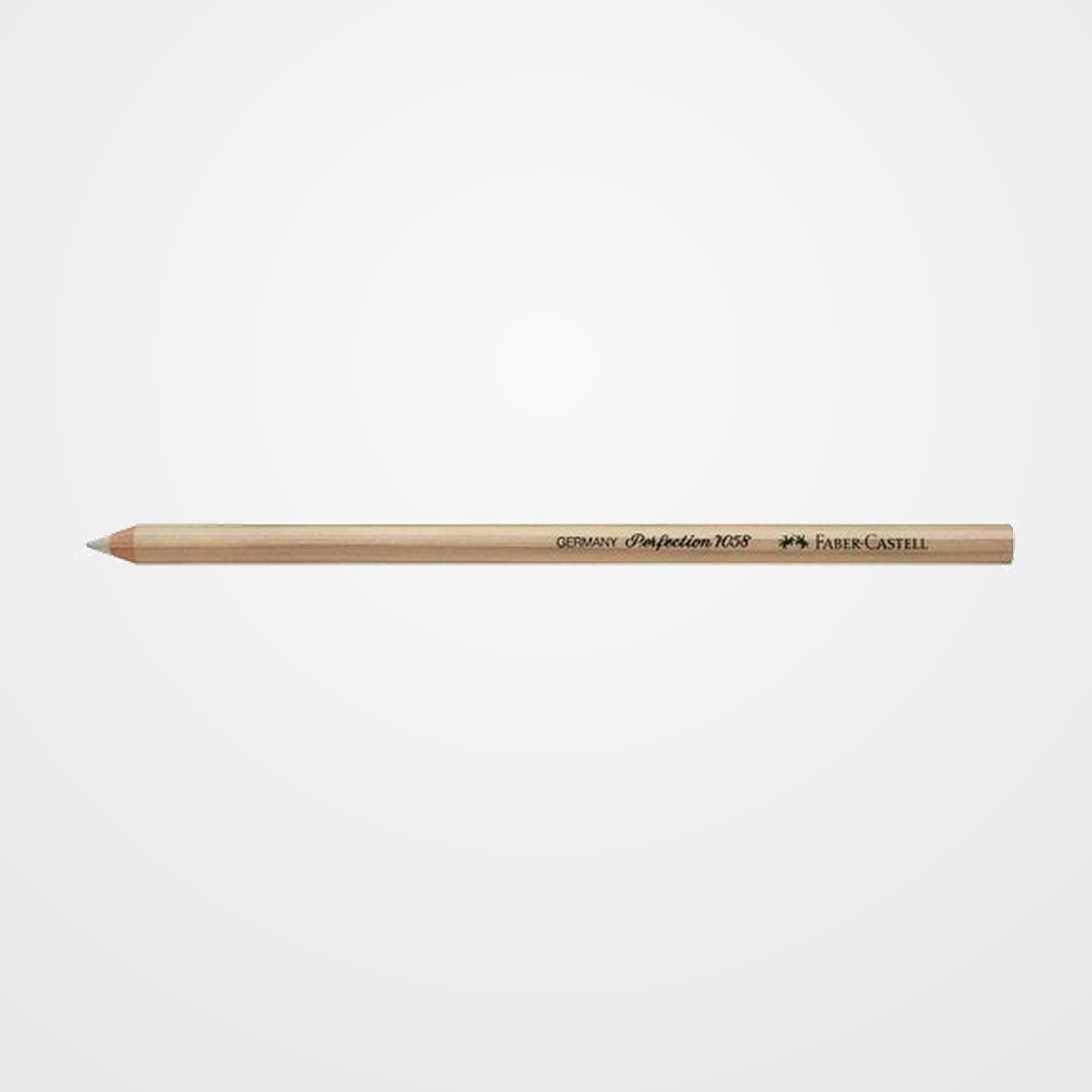 GOMA de BORRAR FABER-CASTELL PERFECTION 7058 con FORMA de LAPIZ PUNTA BLANCA RIGIDA (ud.)