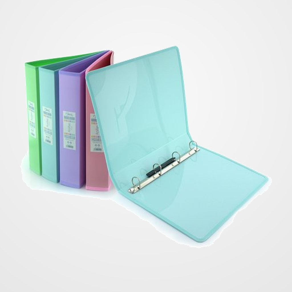 CARPETA de ANILLAS OFFICE BOX PP A4+ BLUSH 4 an. 40mm SURTIDO (4 col.)