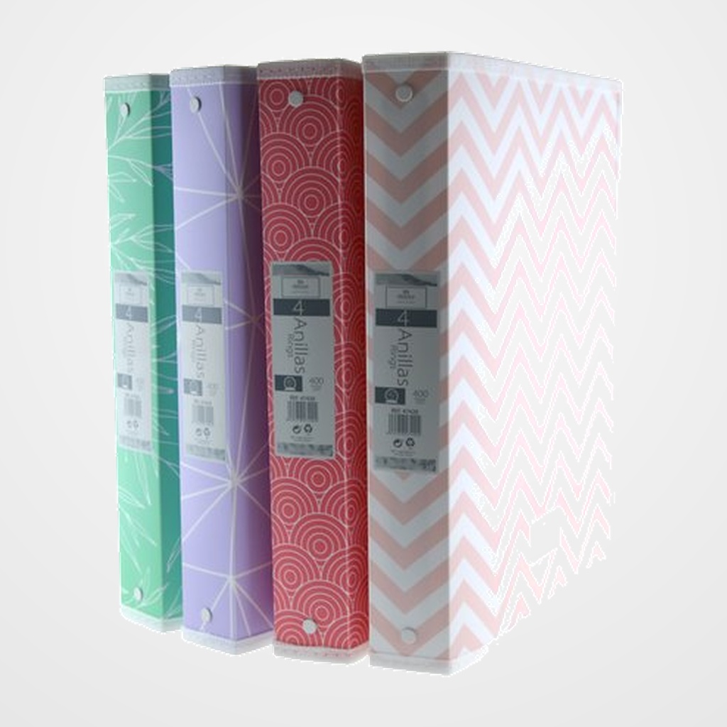CARPETA de ANILLAS OFFICE BOX PP A4 4 an.40mm NORTH GLACE