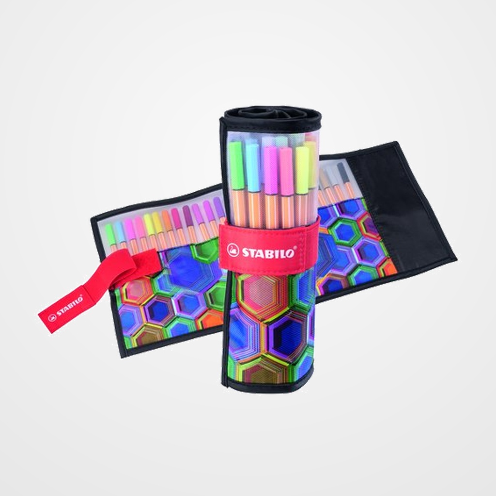 ROTULADOR FIBRA STABILO POINT 88 ARTY SURTIDO ESTUCHE de 25
