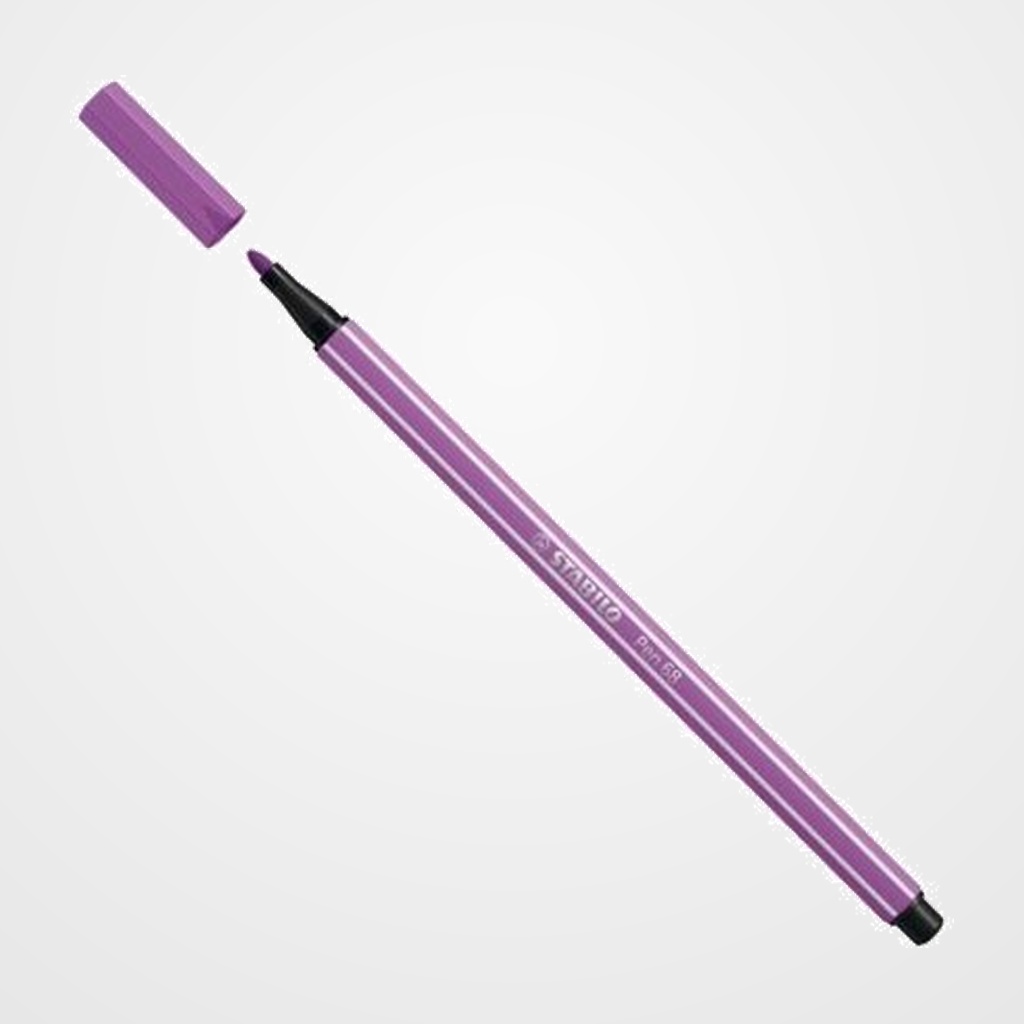 ROTULADOR FIBRA STABILO PEN 68  CIRUELA