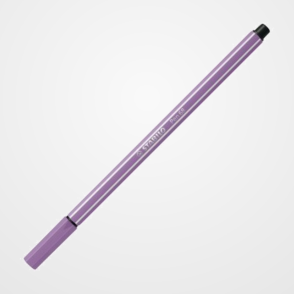 ROTULADOR FIBRA STABILO PEN 68  LILA GRISACEO