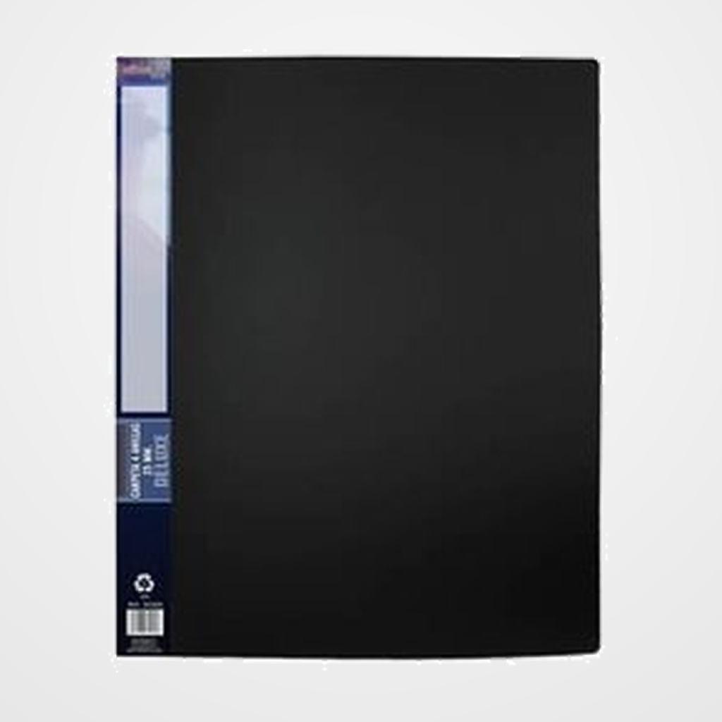 CARPETA de ANILLAS OFFICE BOX PP DELUXE A3 4 an.25mm NEGRO