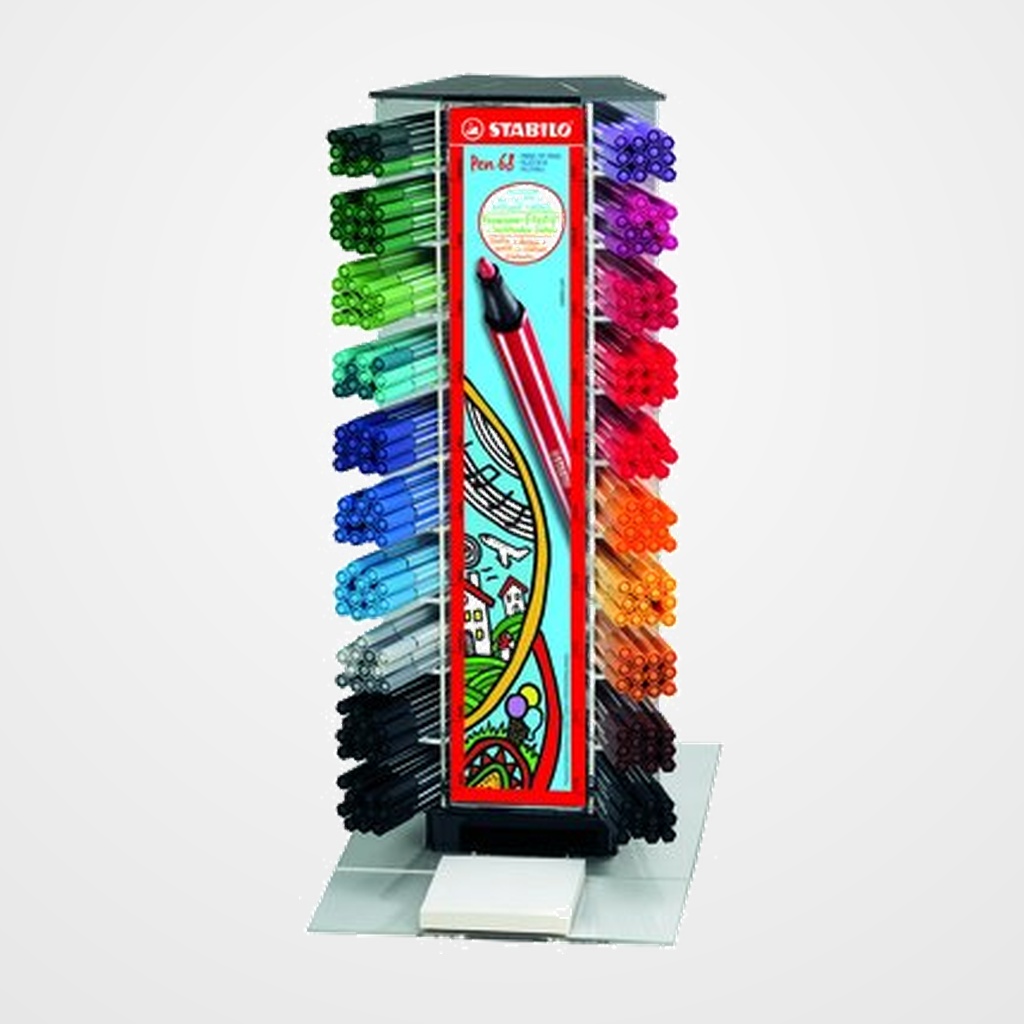 ROTULADOR FIBRA STABILO PEN 68 EXPOSITOR de 240