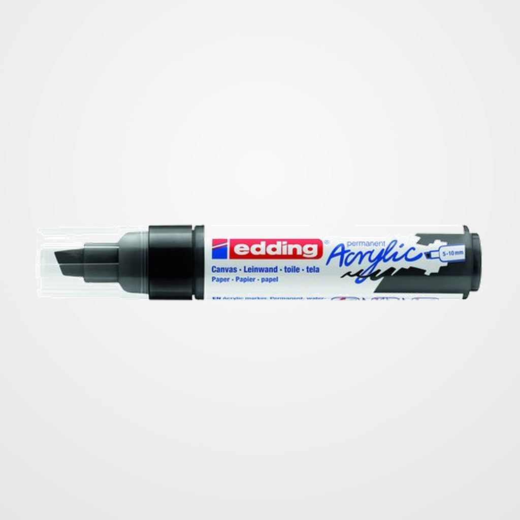MARCADOR ACRYLIC EDDING 5000 BISELADO (5-10 mm) NEGRO