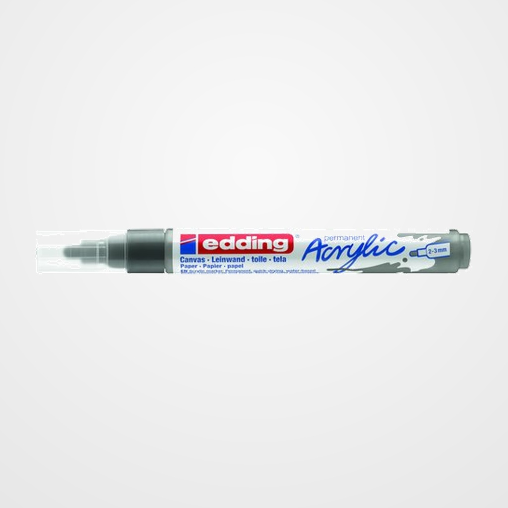 MARCADOR ACRYLIC EDDING 5100 CONICO (2-3 mm) ANTRACITA