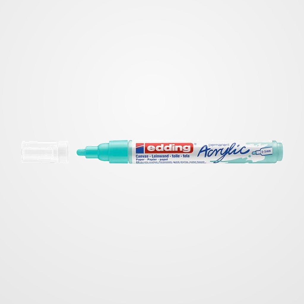MARCADOR ACRYLIC EDDING 5100 CONICO (2-3 mm) TURQUESA