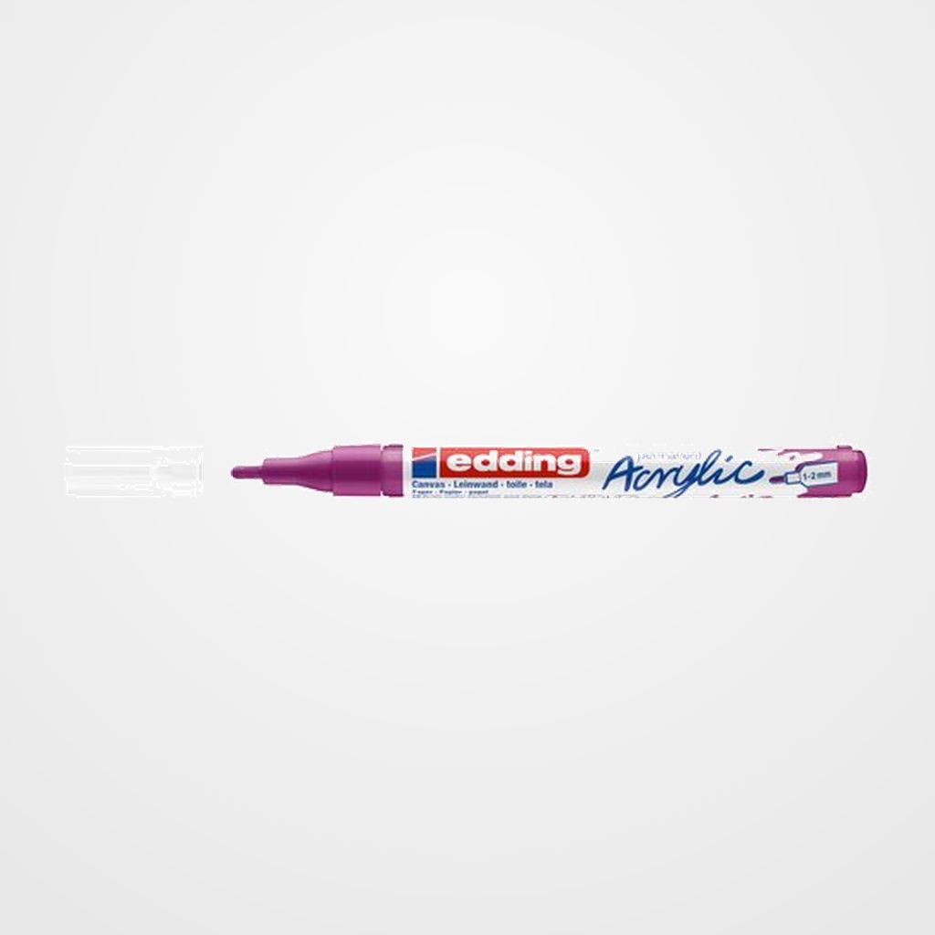 MARCADOR ACRYLIC EDDING 5300 CONICO (1-2 mm) ARANDANO