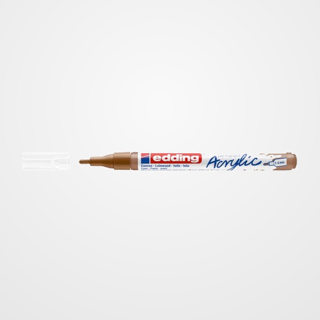 MARCADOR ACRYLIC EDDING 5300 CONICO (1-2 mm) AVELLANA