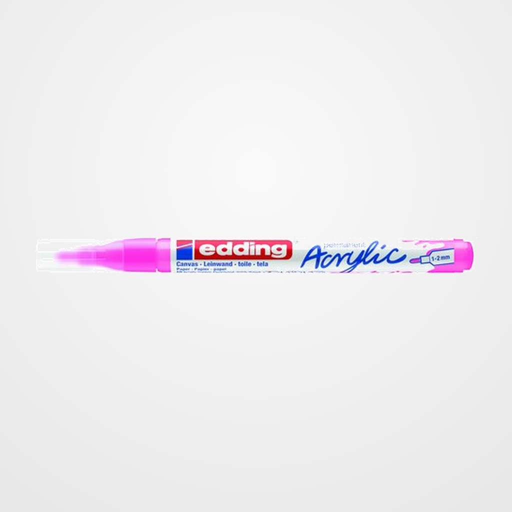 MARCADOR ACRYLIC EDDING 5300 CONICO (1-2 mm) ROSA NEON