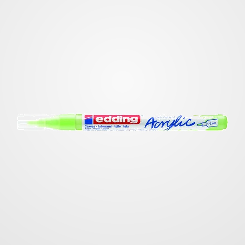 MARCADOR ACRYLIC EDDING 5300 CONICO (1-2 mm) VERDE PASTEL