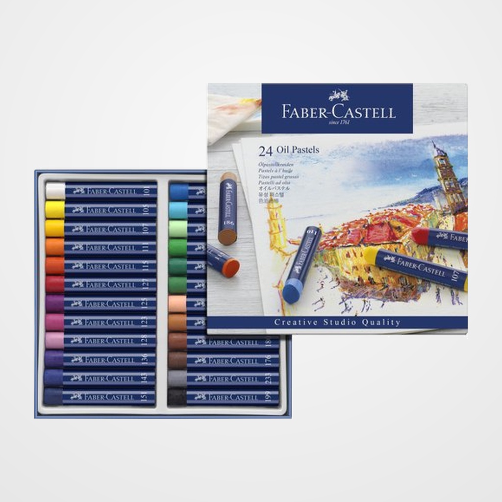 CERAS PASTEL FABER GOLDFABER STUDIO OIL CAJA de 24