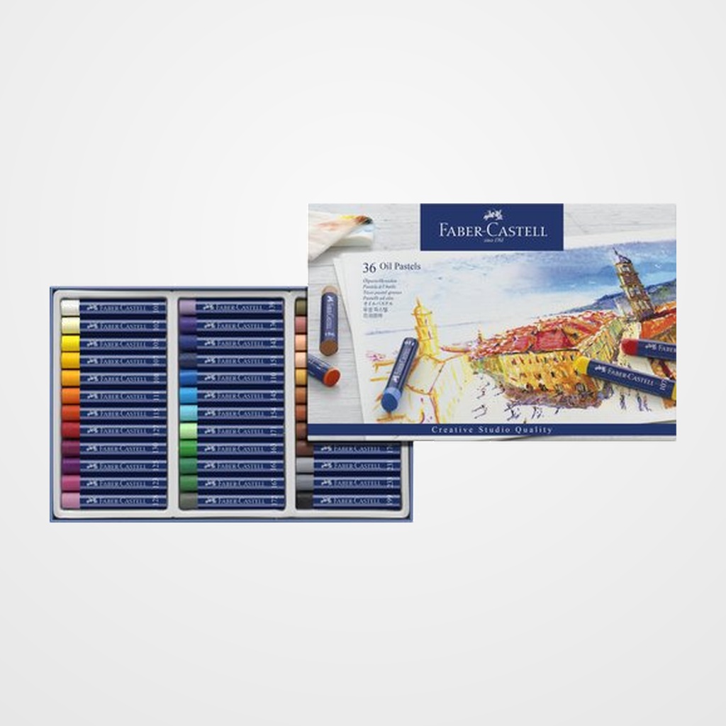 CERAS PASTEL FABER GOLDFABER STUDIO OIL CAJA de 36