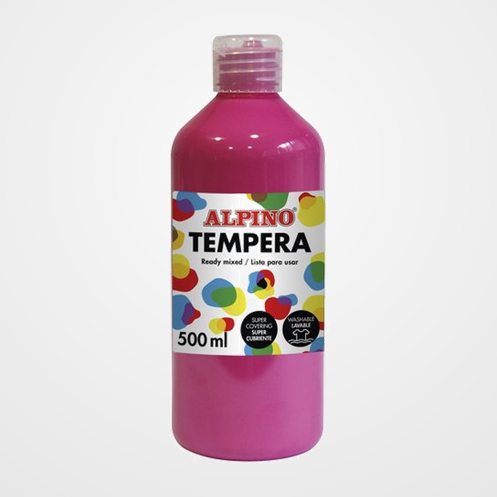TEMPERA ALPINO LIQUIDA  500 ml (botella) MAGENTA