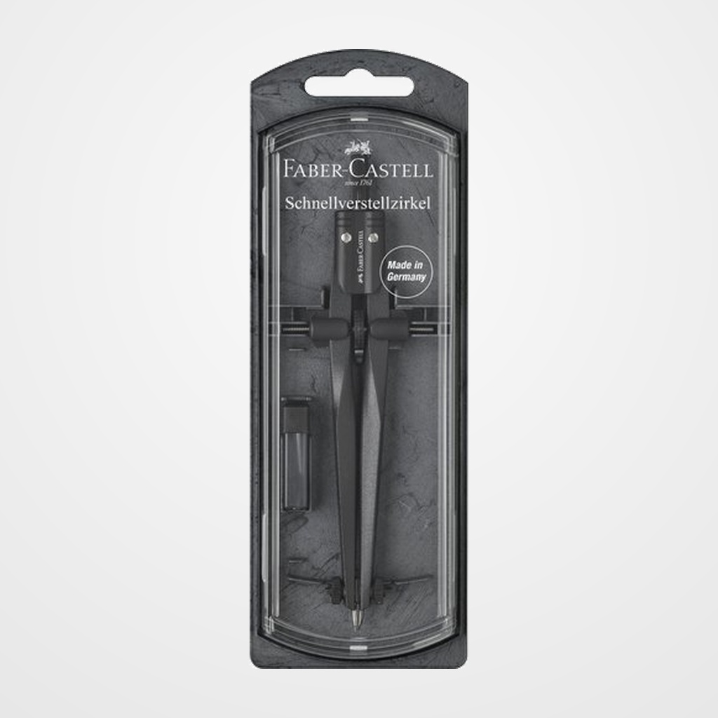 COMPAS FABER-CASTELL STREAM 2019 PIEDRA NEGRA AJUSTE RAPIDO