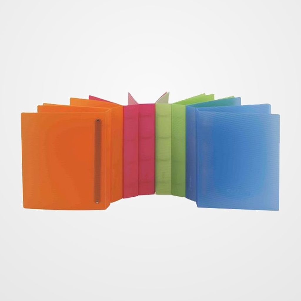 CARPETA de ANILLAS PARDO STUDIO STYLE PP Fº 4 an.MIXTAS 25mm VERDE