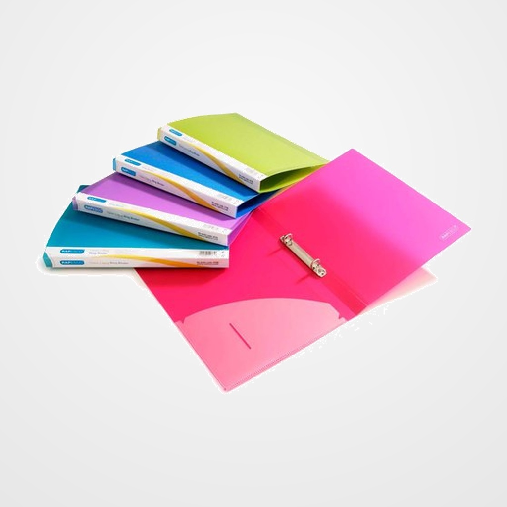 CARPETA de ANILLAS RAPESCO PP A4 2 an.35mm SURTIDO PAQUETE de 10