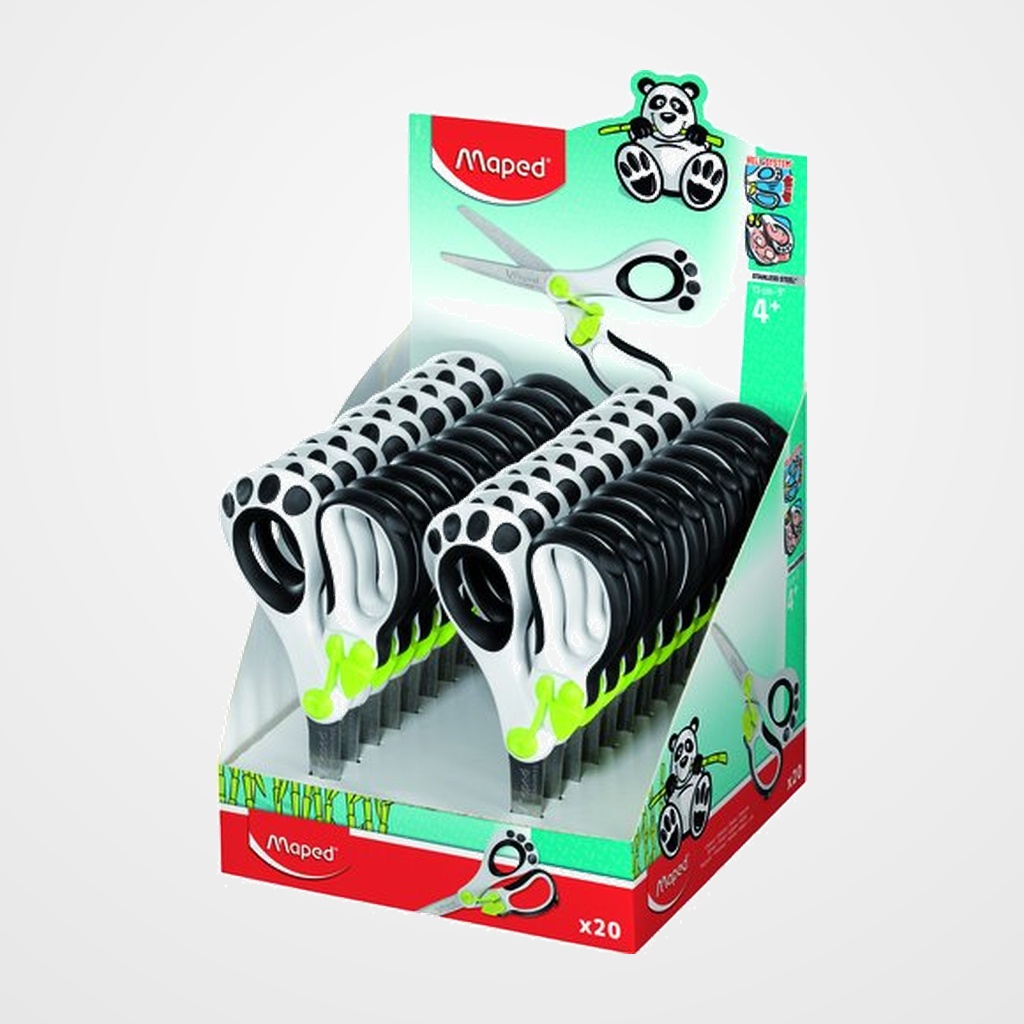TIJERAS ESCOLARES MAPED KOOPY 13 cm. EXPOSITOR de 20