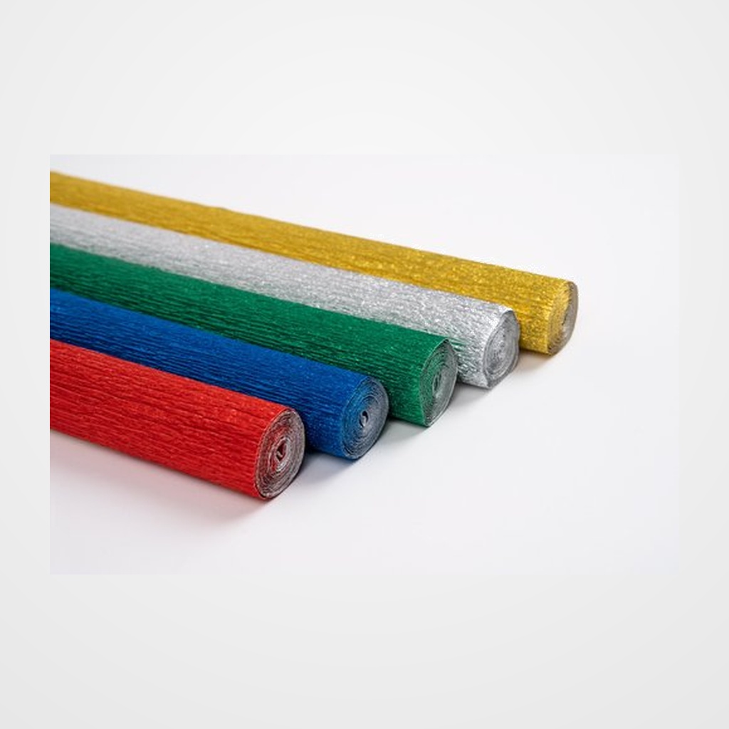 PAPEL CREPE (PINOCHO) SADIPAL ALUMINIO 0,5x1,5 m PLATA