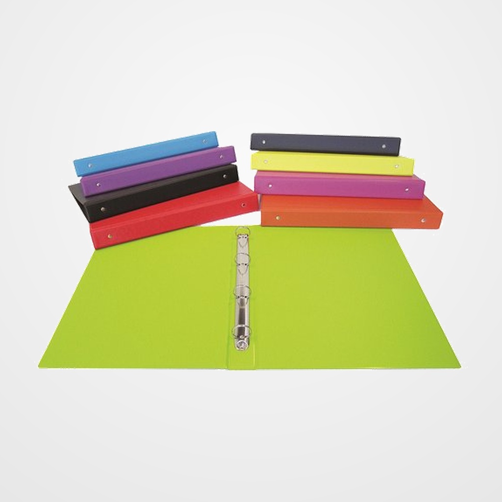 CARPETA de ANILLAS SARO PVC ESCOLAR 4º 2 an.25mm 9 col.surt.