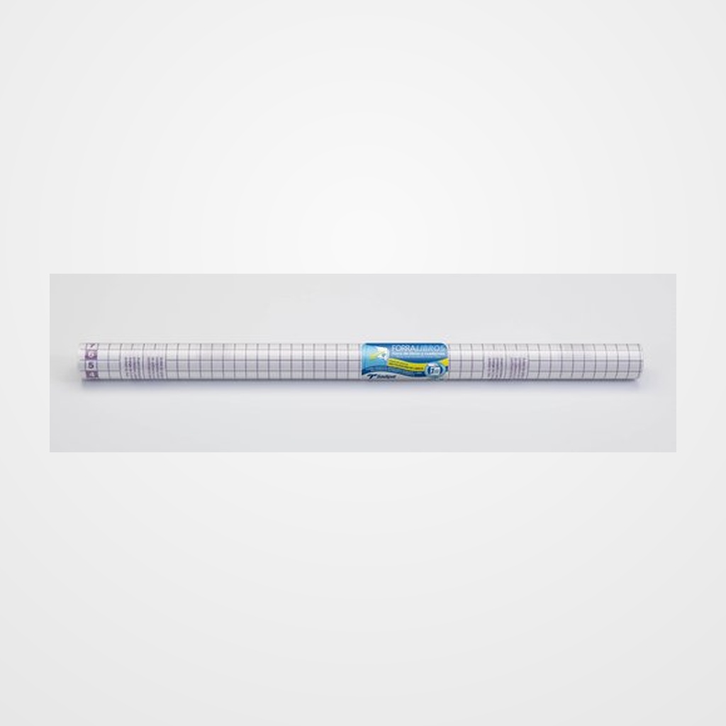 FORRO SADIPAL ADHESIVO DESPEGABLE 1 AÑO PP TRANS.80µ ROLLO 0,5 x 3 m