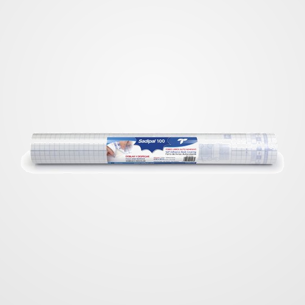 FORRO SADIPAL ADHESIVO PP TRANS. 100µ ROLLO 0,50 x 20 cm
