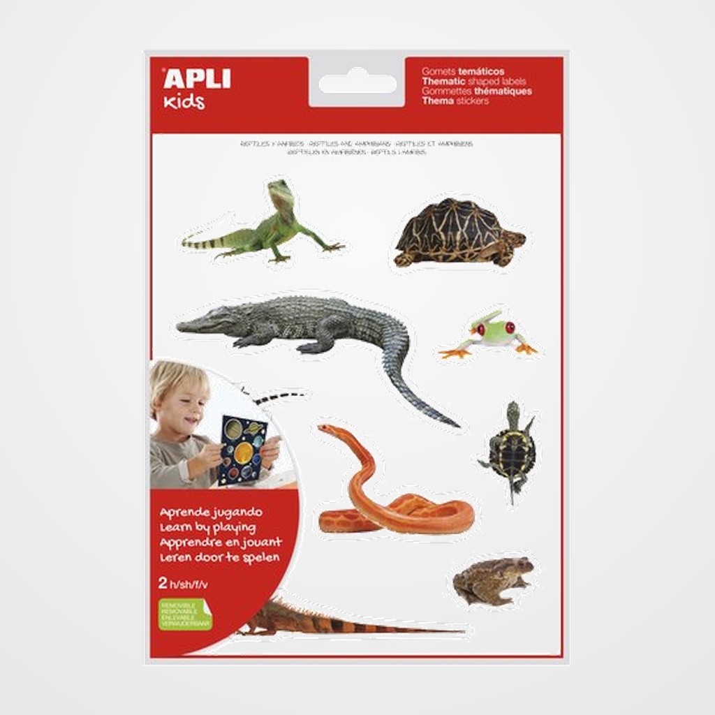 GOMETS APLI BOLSA  2h REMOVIBLES REPTILES Y ANFIBIOS  20 uds. (17632)