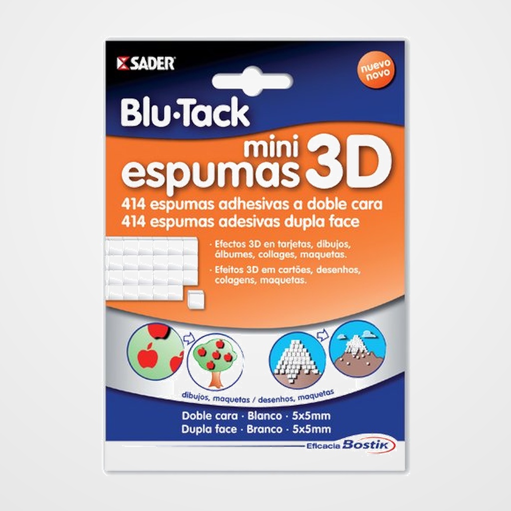 ADHESIVO BLU-TACK MINI ESPUMAS 3D