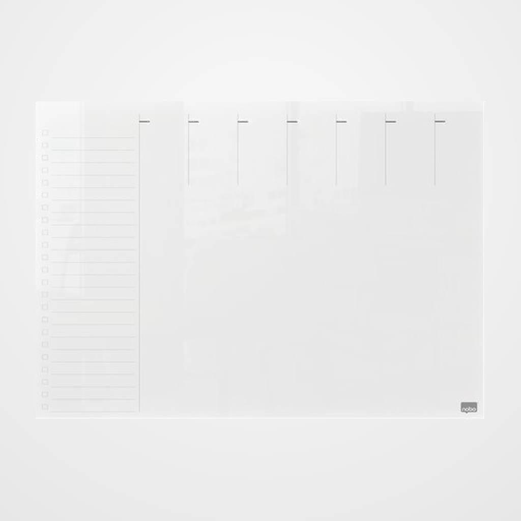 PLANNING ACRILICO NOBO A4 SEMANAL TRANSPARENTE