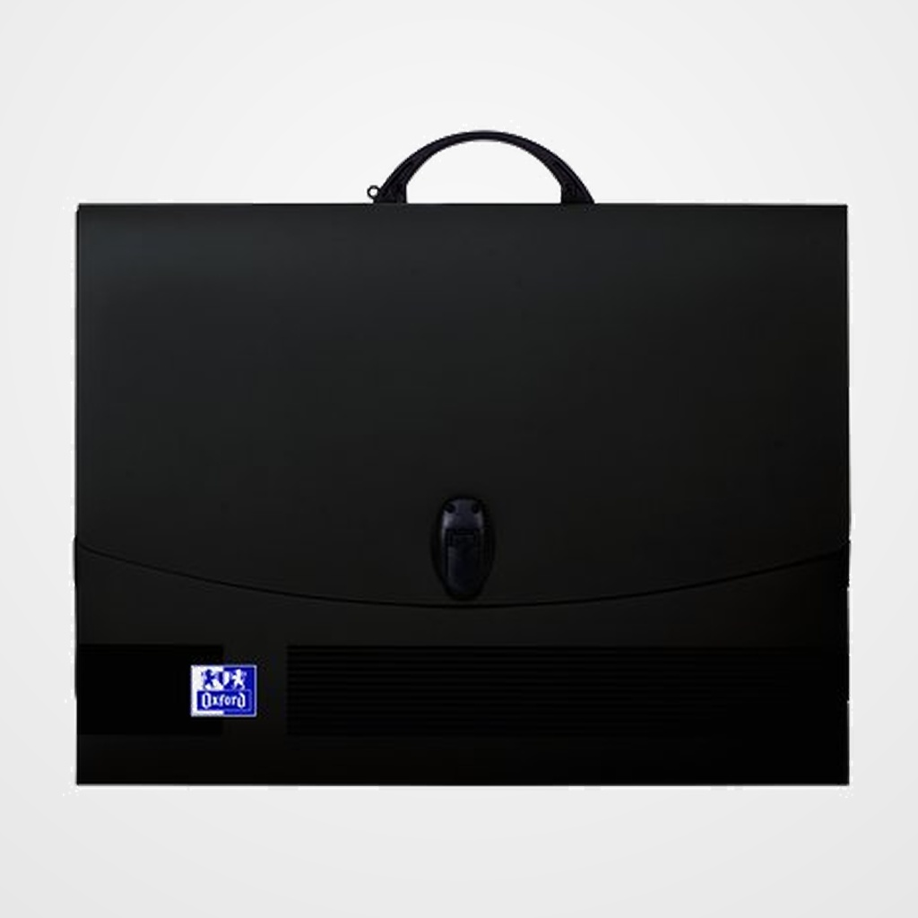 CARPETA de DIBUJO OXFORD LIVE&GO PP A3+ C/BROCHE Y ASA NEGRA