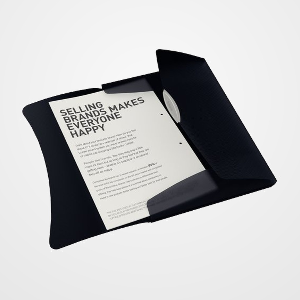 CARPETA de GOMAS y SOLAPAS ESSELTE PP OPACO A4 NEGRO VIVIDA