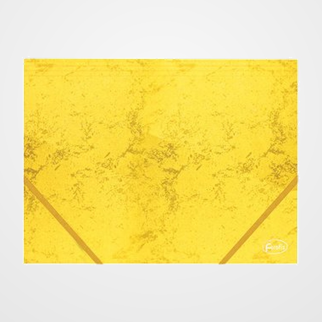 CARPETA de GOMAS y SOLAPAS FOROFIS CARTON A4 AMARILLO