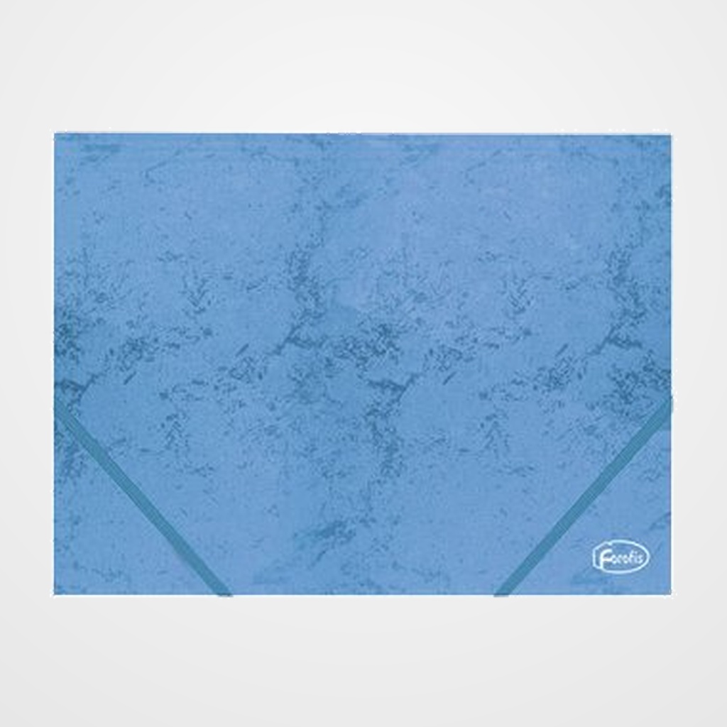 CARPETA de GOMAS y SOLAPAS FOROFIS CARTON A4 AZUL