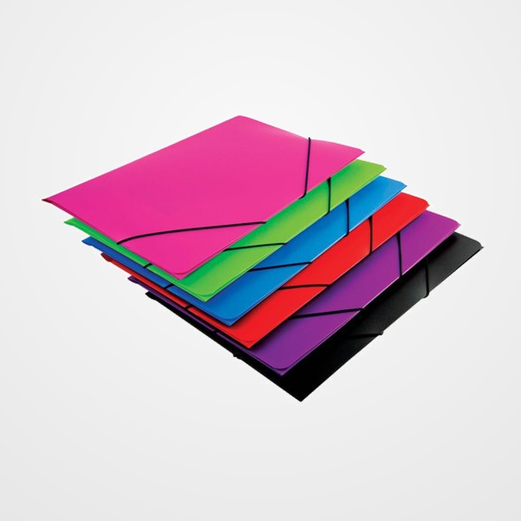 CARPETA de GOMAS y 3 SOLAPAS MARIOLA PP A3 OPACO SURTIDO