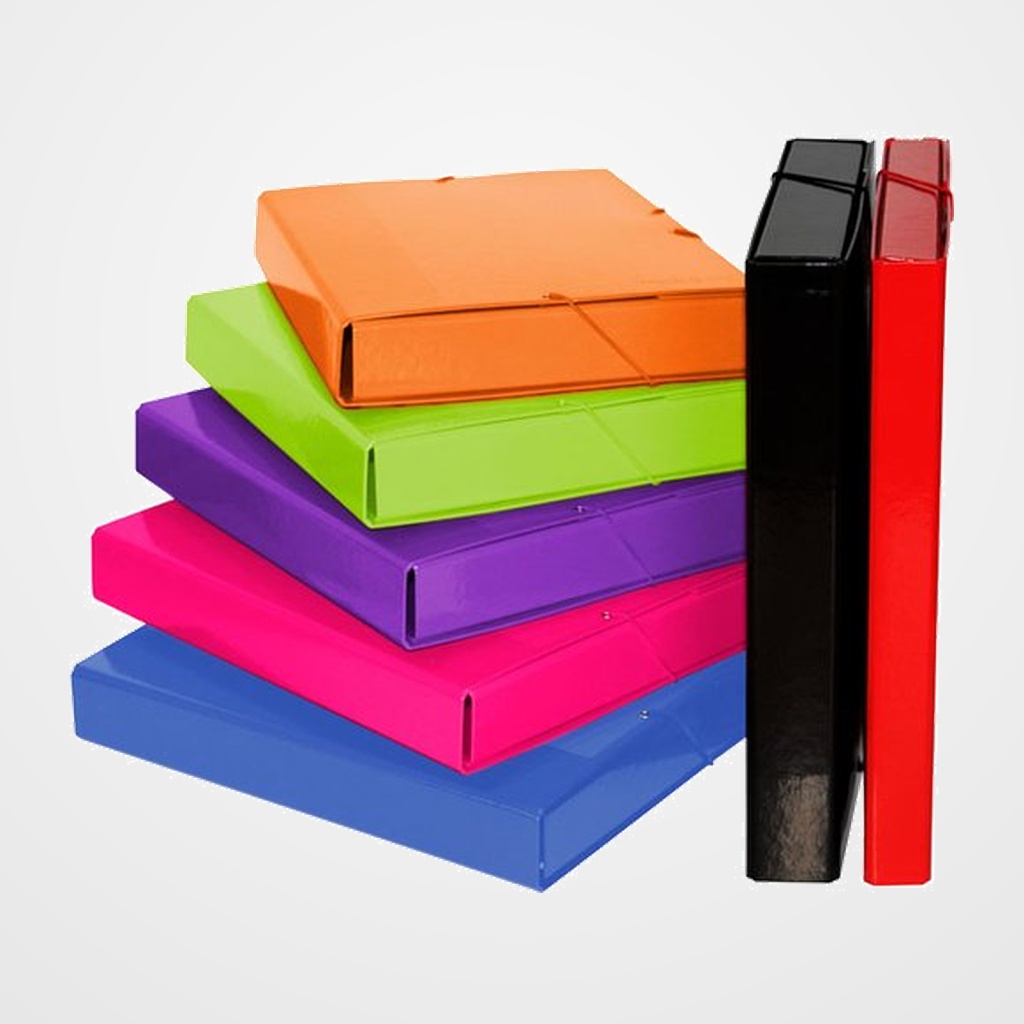 CARPETA de PROYECTOS ECOPROJECT  MULTILINE Fº GOMAS 3CM  SURTIDO