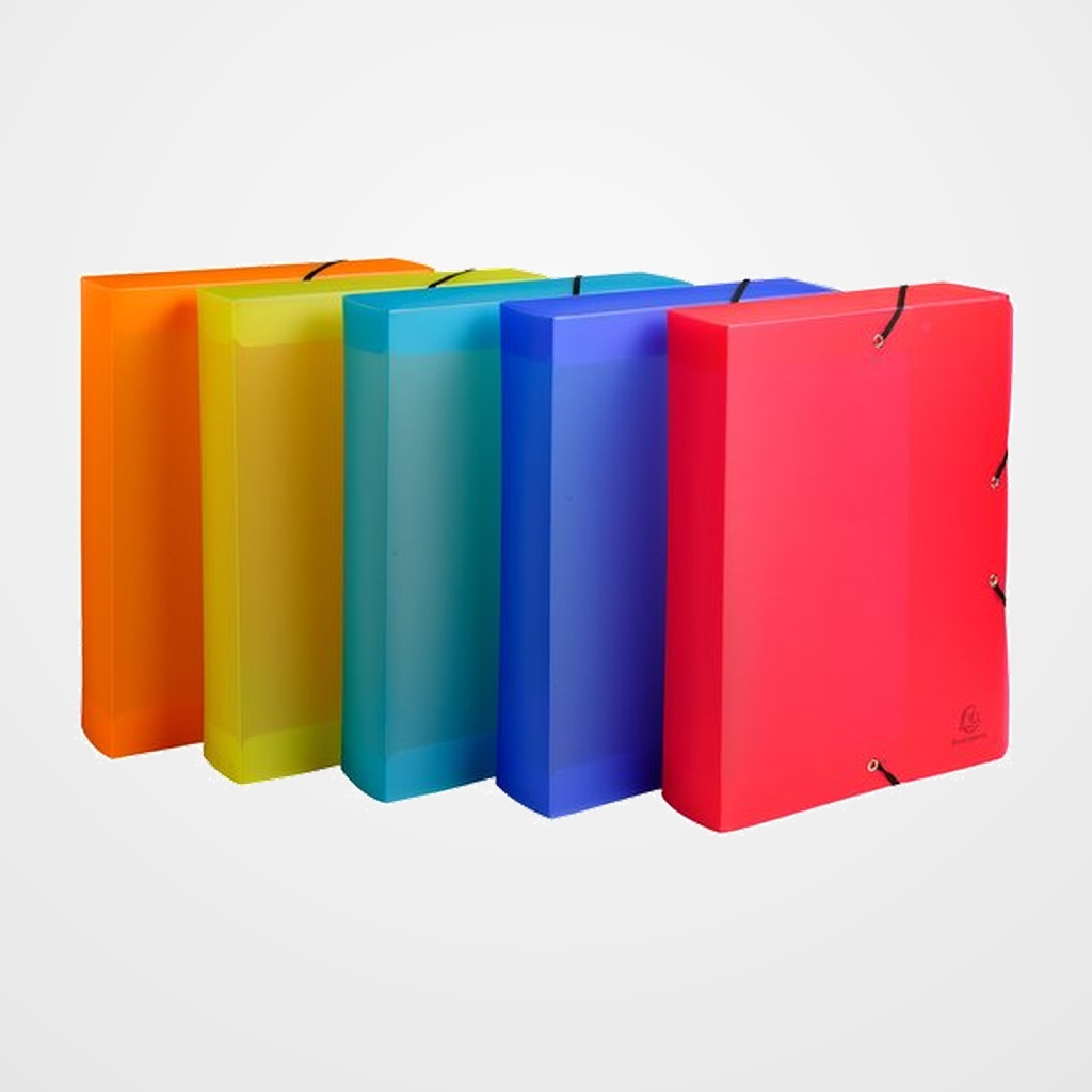 CARPETA de PROYECTOS EXACOMPTA LINICOLOR PP A4 GOMAS  6 cm SURTIDO (5 col.)
