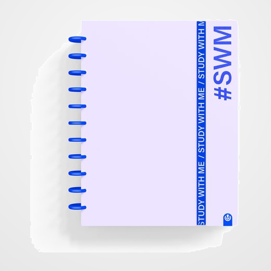 BLOC CARCHIVO INGENIOX STUDY WITH ME tapa PP FOAM AA 80h 100g CUADRIC.5x5 MALVA