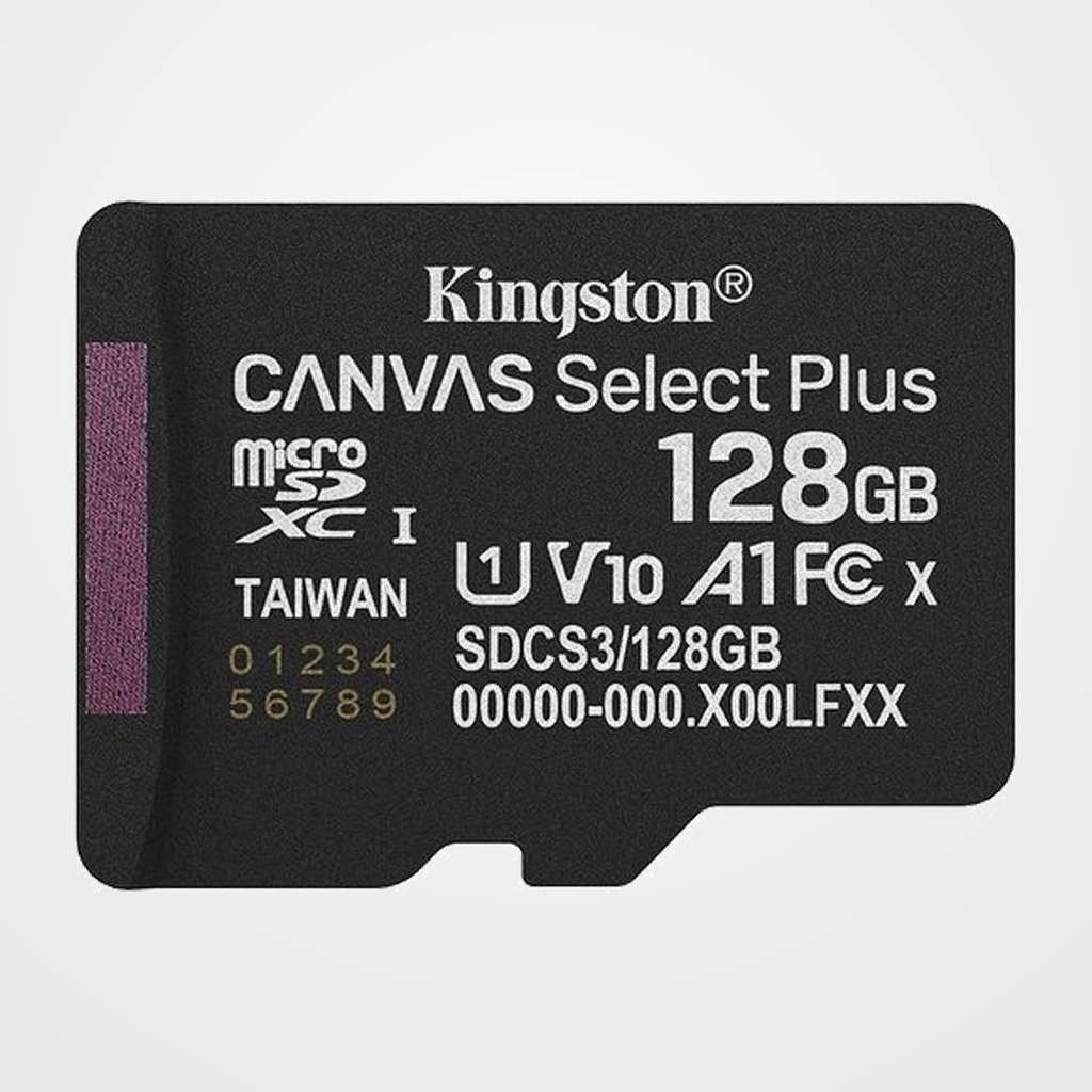 TARJETA MEMORIA SECURE DIGITAL MICRO 128GB KINGSTON SDXC CANVAS SELECT PLUS GEN3 (Incluye Canon LPI de 0.24)