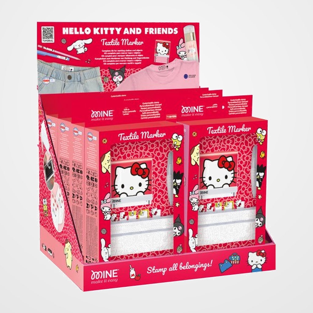 SELLO AUTOMATICO MINE DIY HELLO KITTY AND FRIENDS EXPOSITOR DE 12