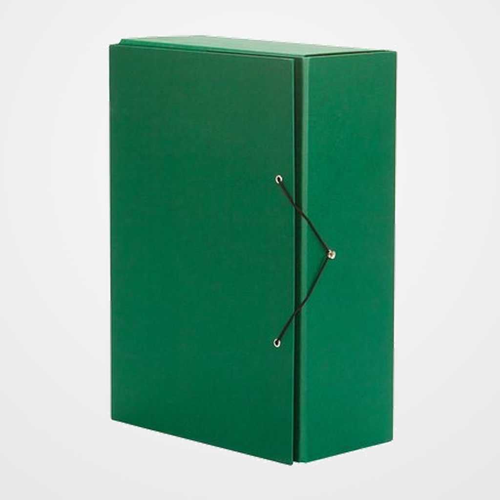 CARPETA de PROYECTOS PARDO A4 GOMAS 15 cm VERDE