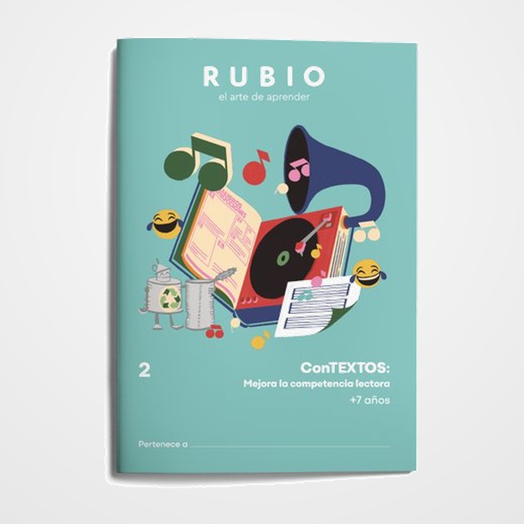 CUADERNO RUBIO A4 COMPETENCIA LECTORA 2º DE PRIMARIA (+7 años)