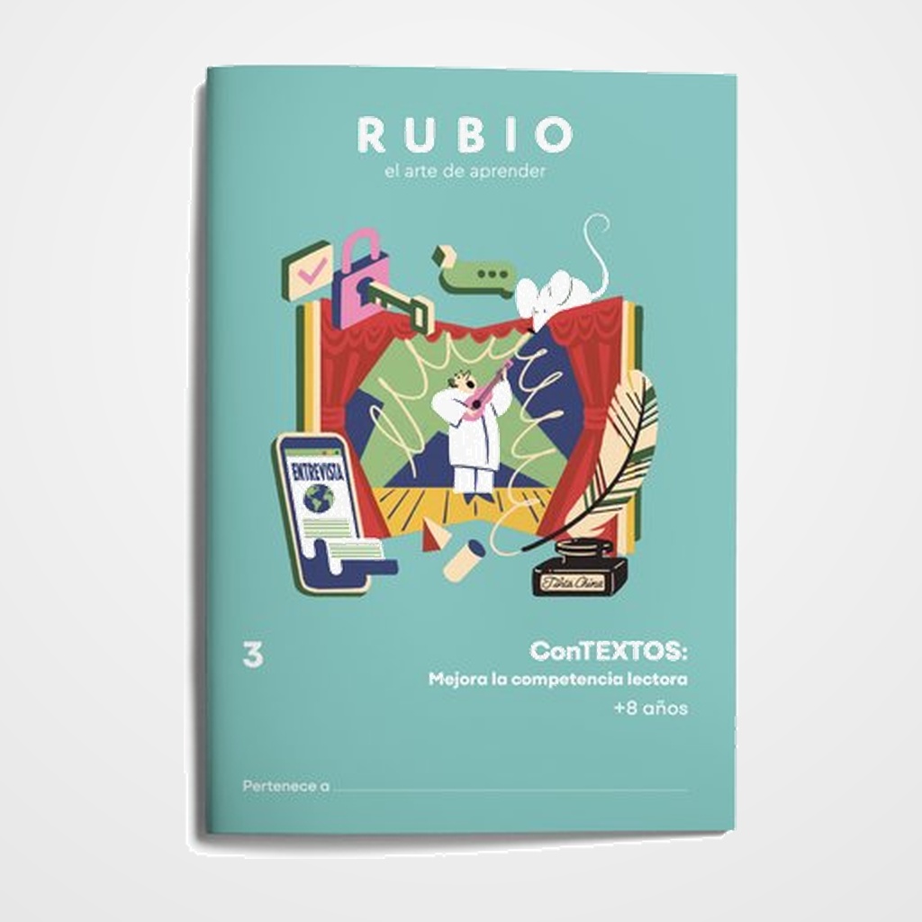 CUADERNO RUBIO A4 COMPETENCIA LECTORA 3º DE PRIMARIA (+8 años)