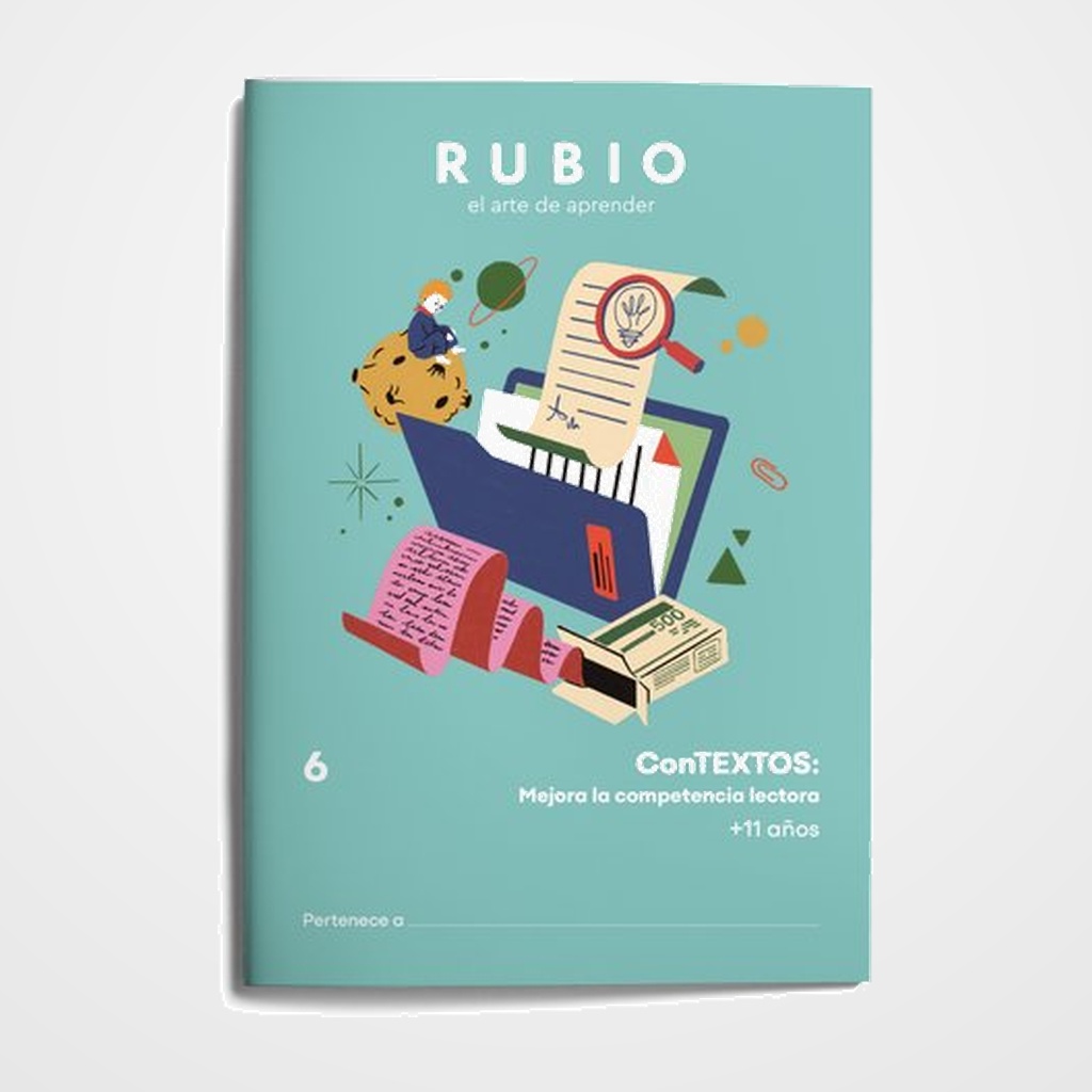 CUADERNO RUBIO A4 COMPETENCIA LECTORA 6º DE PRIMARIA (+11 años)